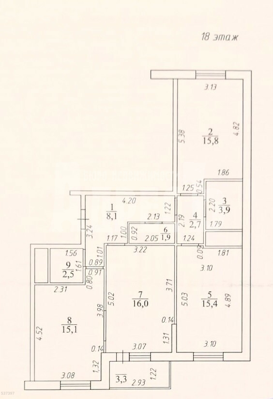 квартира, 3-комн., Обнинск, проспект Ленина, дом 223